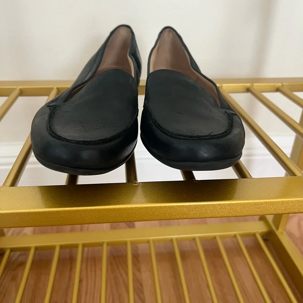 EasySpirit Black Leather Loafers